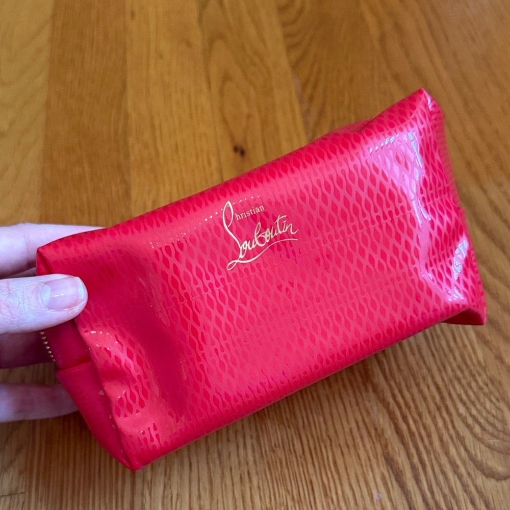 Christian Louboutin Red Cosmetic Pouch - Picture 5 of 5